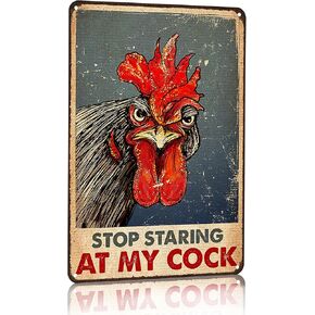 Funny Chicken Let Me Pour You A Tall Glass of Get Over It Tin Sign for Home Farm Chicken Coop Farmhouse Kicthen Garden Decor 8 X 12 Inch (3188)
