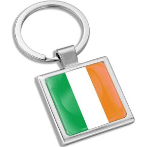 Biomar Labs® 3D Metal Keyring Key Chain Gift Men Women Keychain Giftbox Ireland Irish National Flag KK 284