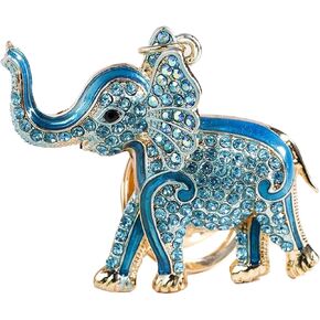 Elephant Keychain for Women,Rhinestone Keychain,Purse Charm,Sparkling Elephant Key Ring,Zinc Alloy Cute Rhinestone Pendant Ornaments,Funny Elephant Keychain Accessories Gift