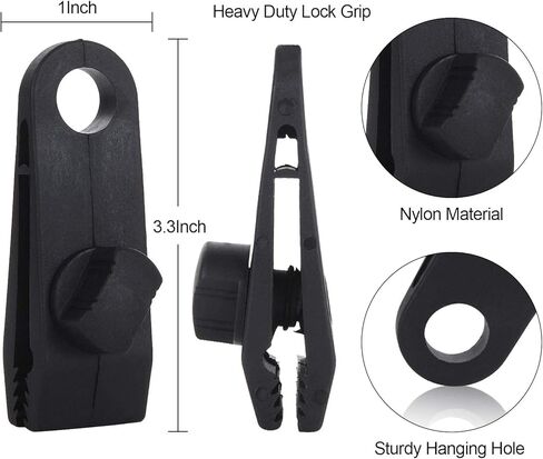 20 قطعة من مشابك القنب شديدة التحمل، مشابك خيمة بمقبض قفل قابلة لإعادة الاستخدام مع برغي إبهام، مشابك قماش القنب القوية، مشبك مشبك الخيمة للأقمشة والمظلات والتخييم وأغطية السيارات ومظلات القافلة وأغطية حمامات السباحة in Kuwait