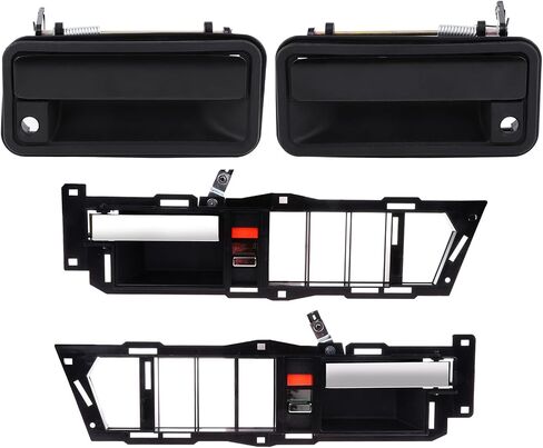 ECCPP Interior Exterior Door Handles 1988-1994 for Chevy for K1500 Outer Replacement Front Driver Left Passenger Right Door Handles 4pcs Black 15523572 15569442 15607106 15686156 77073 22071935 in Saudi Arabia