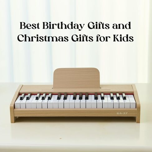 Kids Piano Keyboard, 37 Keys Digital Piano for children, Toddler Music Educational Instrument Toy Wood Piano for 3+ Girls and Boys in Saudi Arabia