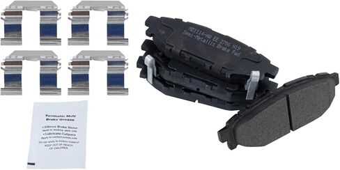 TRQ Rear Brake Pad & Rotor Kit Brake Pads Brake Rotor Parking Brake Shoe Set Semi-Metallic Compatible with 2005-2009 Subaru Legacy Outback in Saudi Arabia