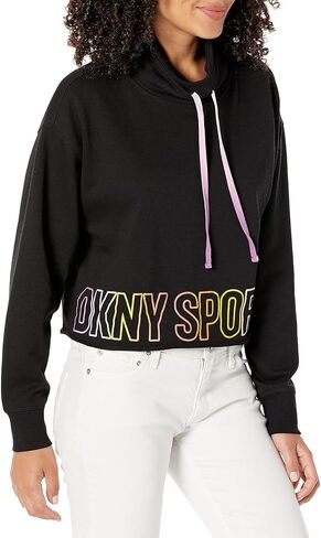 بلوفر نسائي من DKNY برقبة متدلية ورباط قصير in Saudi Arabia