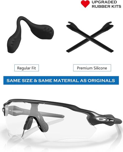 Replacement Earsocks & Nosepieces Rubber Kits for Oakley Radar EV Path OO9208/Radar EV Pitch OO9211 Sunglasses in Kuwait