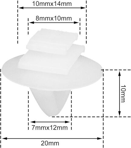 30 قطعة مشبك قولبة جانبي لجسم الباب الخلفي متوافق مع Jeep Renegade Chrysler 2015-2020 #68241251AA 68241251-AA in Kuwait