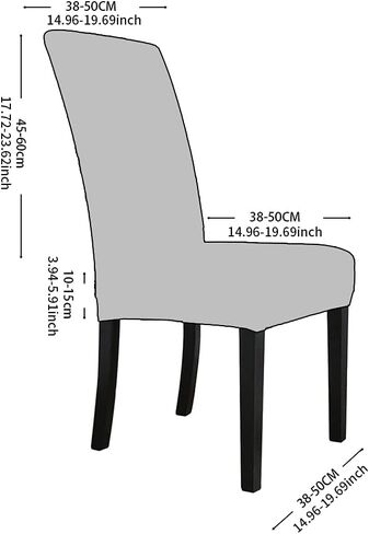 أغطية كراسي عيد الميلاد، مجموعة من 4 أغطية كراسي قابلة للتمدد قابلة للغسل، غطاء مقعد منزلق، حامي أثاث عيد الميلاد لغرفة الطعام، حفل الفندق (أخضر) in Kuwait