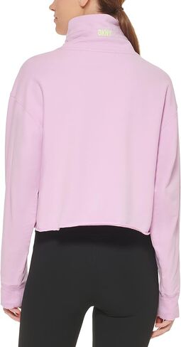 DKNY Women's Cowl Neck Cropped Drawstring Pullover in Saudi Arabia