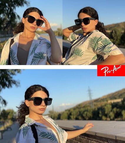 Pro Acme Sunglasses Fit Over Glasses for Women,Trendy Square Sun Glasses Polarized Oversized Shades PAHM883 in Kuwait