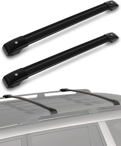 Scitoo Roof Rack Cross Bars Baggage Carrier for Acura MDX 2007-2013 Black 2 Pcs Roof Top Rack Luggage Carrier in Saudi Arabia