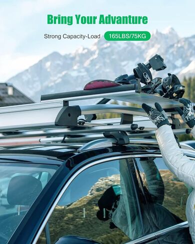 Scitoo Roof Rack Cross Bars Baggage Carrier for Acura MDX 2007-2013 Black 2 Pcs Roof Top Rack Luggage Carrier in Saudi Arabia