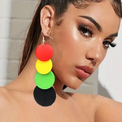 African Earrings for Women Black History Month Shirt Outfits Accessories African Dangle Earrings African Jewelry for Women in Kuwait