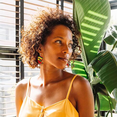 African Earrings for Women Black History Month Shirt Outfits Accessories African Dangle Earrings African Jewelry for Women in Kuwait