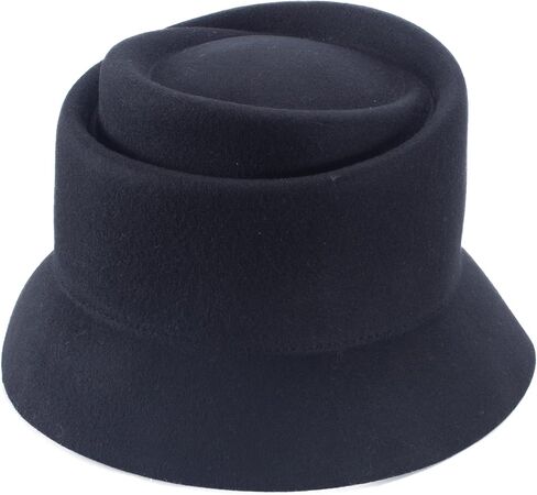 Lawliet Womens 100% Wool Felt Helix Church Fedora Cloche Bucket Hat Base Making T399 in Saudi Arabia