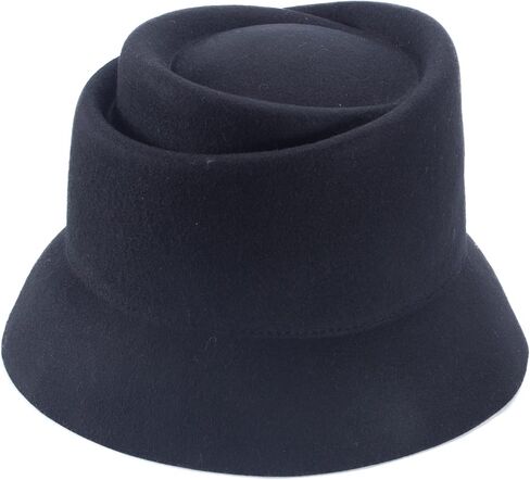 Lawliet Womens 100% Wool Felt Helix Church Fedora Cloche Bucket Hat Base Making T399 in Saudi Arabia
