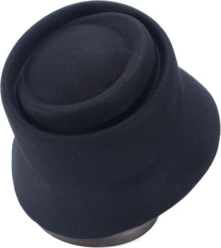 Lawliet Womens 100% Wool Felt Helix Church Fedora Cloche Bucket Hat Base Making T399 in Saudi Arabia