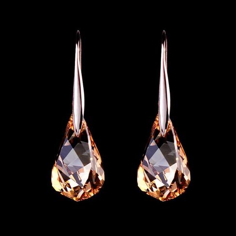 Quartz Stone Lymphvity Magnetotherapy Earrings For Women, Lymphatic Earring Lymphvity Germanium Drainage Acupuncture Crystal Dangle Earrings Fashion Jewelry Gift in Saudi Arabia