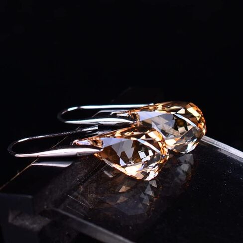 Quartz Stone Lymphvity Magnetotherapy Earrings For Women, Lymphatic Earring Lymphvity Germanium Drainage Acupuncture Crystal Dangle Earrings Fashion Jewelry Gift in Saudi Arabia