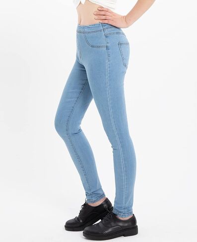 ZENTHACE Women's Stretch Pull On Denim Leggings Skinny Jeans Washed Denim Jeggings in Kuwait