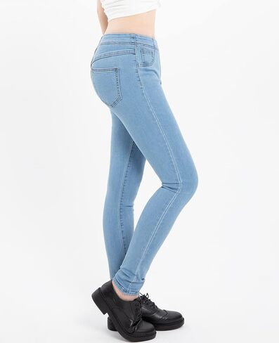 ZENTHACE Women's Stretch Pull On Denim Leggings Skinny Jeans Washed Denim Jeggings in Kuwait