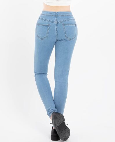 ZENTHACE Women's Stretch Pull On Denim Leggings Skinny Jeans Washed Denim Jeggings in Kuwait