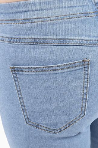 ZENTHACE Women's Stretch Pull On Denim Leggings Skinny Jeans Washed Denim Jeggings in Kuwait