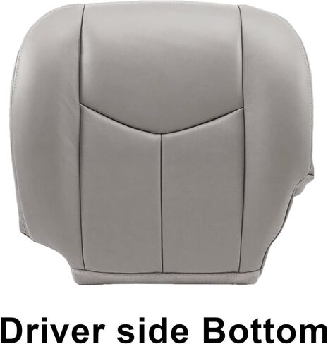 Priprilod # 922 Gray Leather Driver & Passenger Bottom & Top Lean Back & Armrests Compatible with Chevy Silverado Sierra Tahoe Suburban Avalanche Yukon Yukon XL 2003 2004 2005 2006 in Kuwait