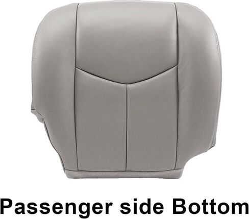 Priprilod # 922 Gray Leather Driver & Passenger Bottom & Top Lean Back & Armrests Compatible with Chevy Silverado Sierra Tahoe Suburban Avalanche Yukon Yukon XL 2003 2004 2005 2006 in Kuwait