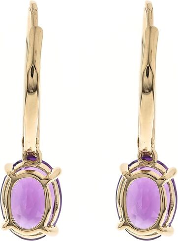 حلق Gin & Grace من الذهب الأصفر عيار 14 قيراط على شكل جمشت للنساء هدايا مجوهرات وهدايا العيد in Kuwait