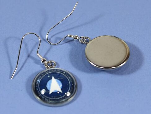 'Thank You for Your Service', More Armed Services Cabochon Dangle Earrings with Military Emblem in Saudi Arabia