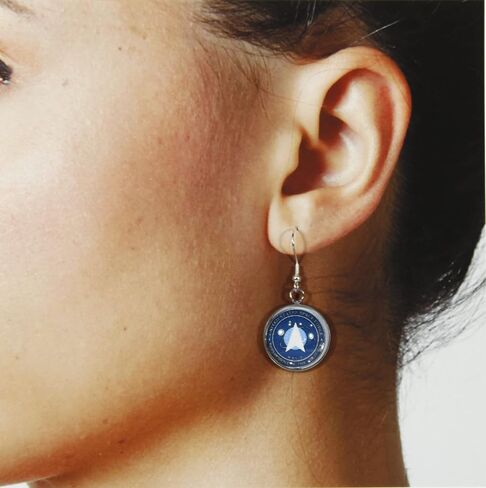 'Thank You for Your Service', More Armed Services Cabochon Dangle Earrings with Military Emblem in Saudi Arabia