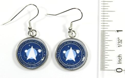 'Thank You for Your Service', More Armed Services Cabochon Dangle Earrings with Military Emblem in Saudi Arabia