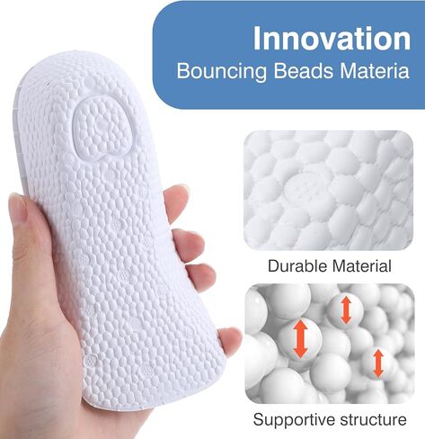 وسادات عالية للرجال، زوجان من وسادات الارتفاع 1.0 بوصة، نعال داخلية للارتفاع للرجال والنساء، نعال داخلية لتقويم العظام للقدم المسطحة، الكب الزائد، تخفيف آلام القدم (أبيض ورمادي) in Kuwait