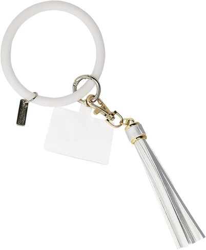 Silicone Mobile Phone Chain Bangle Wrist Keychain Car Key Ring Bracelet in Saudi Arabia