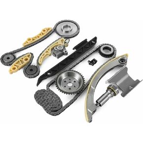 Compatibleu Engine Timing Chain Kit With Chain Guide Tensioner Sprocket08-13 Chevrolet Malibu 10-15 Equinox L4 2.4L DOHC Buick GMC