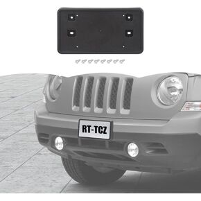 RT-TCZ License Plate Holder Front License Plate Frame Mount Bracket Accessories for Jeep Patriot 2011-2017