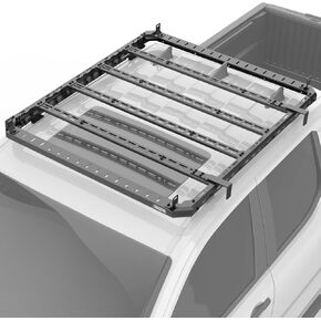 Roof Rack Top Storage Rack Compatible with 2024+Toyota Tacoma 4th Gen Truck Double Cab | Side Tent Brackets | Trunk Brackets | Upper Storage for Outdoors Gear