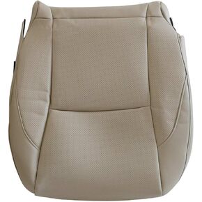 Priprilod Perforated Tan Leather Driver Side Bottom Replacement Seat Cover Compatible with Lexus ES350 2007 2008 2009 2010 2011 2012