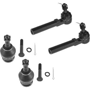 TRQ Front Steering & Suspension Kit Ball Joint Tie Rod Compatible with Saab Subaru
