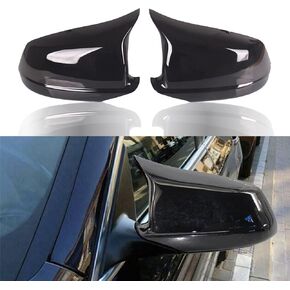 Door Rearview Mirror Cover Cap Fit for BMW 5 Series F10 F11 F18 528i 530i 535i 2011-2013, Side Mirror Caps Glossy Black