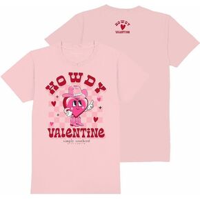Simply Southern Howdy - Heart - Valentine - Adult T-Shirt