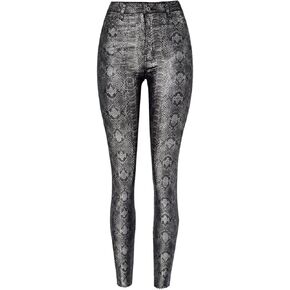 Faringoto Women's Pu Faux Leather Pants Slim Leggings Variety of Styles with Pockets