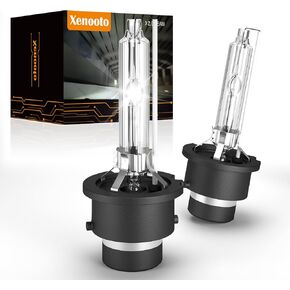 D2S Xenon HID Bulbs for Nissan 350Z 370Z Headlights, 2006 2007 2008 2009 2010 2011 2012 2013 2014 2015 2016 2017 2018 2019 2020 350 370 Z Nismo Coupe Convertible Bi-Xenon Lights, 6000K, 2-Pack