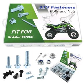 330PCS Bolts Kit Fit for KFX 250, KFX400, KFX450, KFX50, KFX700, KFX80, KFX90, KLT110, KLT160, KLT250, KLT185, KLT200, Lakota 300 ATV Fasteners Plastic Fenders Frame Engine Body Bolt Kit