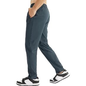 Men's Lightweight Workout Joggers Pants with Zipper Pockets Sweatpants for Men Athletic Gym Jogging Pants Blue XL