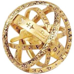 18k gold vintage astronomical ring can be opened and flipped dual-purpose spherical universe ring size 7-11