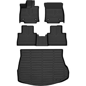 Wayhigh-Floor Mats Cargo Liner Set for 2022 2023 2024 2025 Lexus NX All Weather TPE Car Mats Accessories Lexus NX/NX250/NX350/NX350 F Sport/NX350h/NX450h+/NX450h+ F Sport