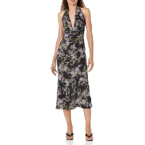 Norma Kamali Women's Halter Drape Dress to Midcalf