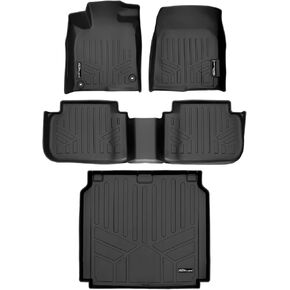 SMARTLINER Custom Fit Floor Mats 2 Rows and Cargo Liner Set Black Compatible with 2023-2025 Acura Integra (Does not Fit with 2nd Row USB Ports)