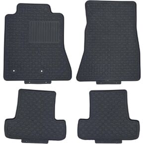 Fits 2015-2025 Ford Edge Floor Mats Front & 2nd Row Seat Liner Set All Weather Full Set Liners (Black)